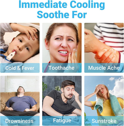 Pack of 6 Anti Fever Cooling Patch, Fast Pain Relief Patches, Long Lasting